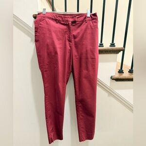 H&M Burgundy Trousers Size 4